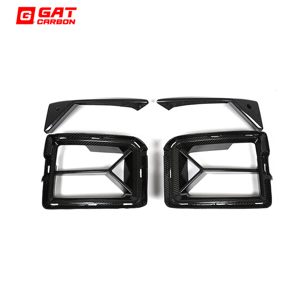 Dry Carbon Fiber Front Bumper Vent Set C-T Style For BMW M2 G87 2023+