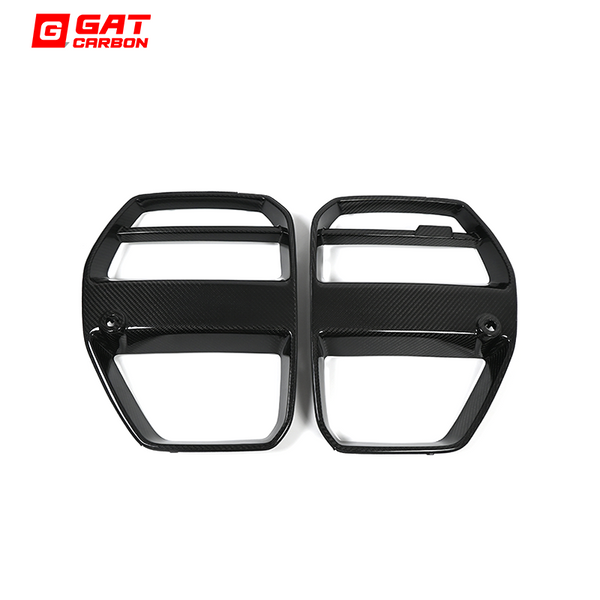 For BMW G80 G81 M3 G82 G83 M4 Real Carbon Fiber Front Grille V Style