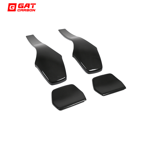 For BMW F80 M3 F82 F83 M4 2014 - 2020 Dry Carbon Fiber 4Pcs Car Inner Seat Back Covers Trims