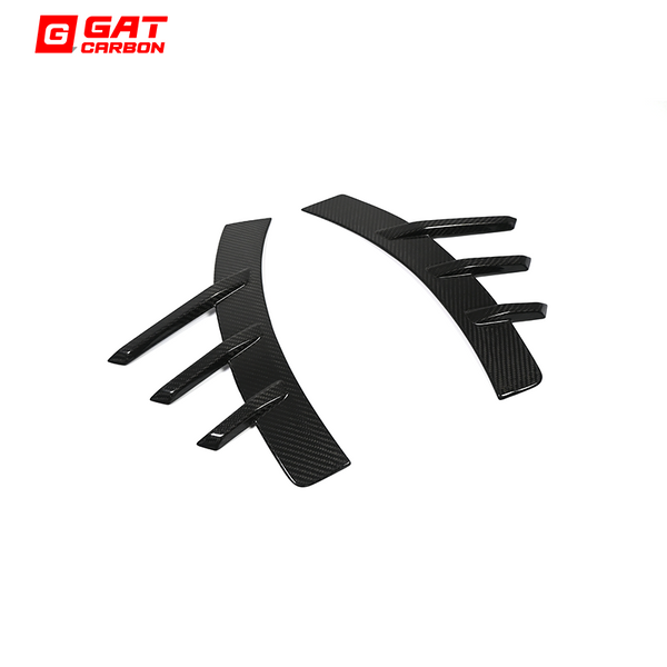 Dry Carbon Fiber Front Bumper Fender Arch Trim Set Canards for BMW M2 G87 2023+