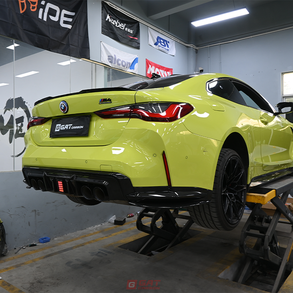 For BMW G80 G81 M3 G82 G83 M4 Dry Carbon Fiber Rear Side Skirts Extension