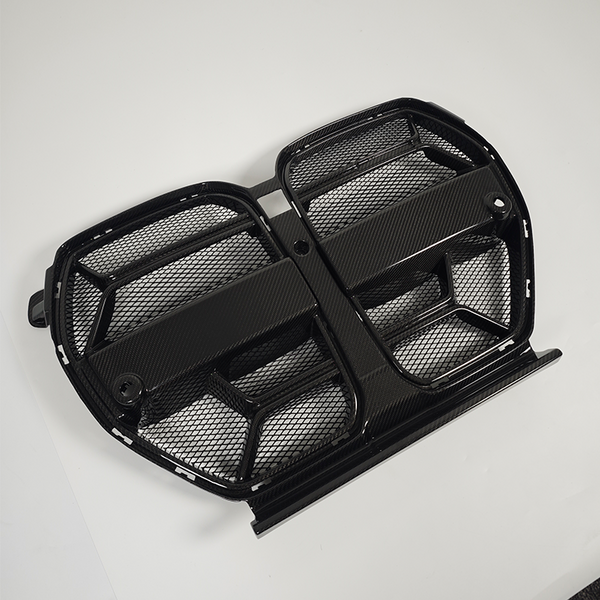 Dry Carbon Fiber Front Grille CLS Style For BMW M3 M4 G80 G82 G83 2021+