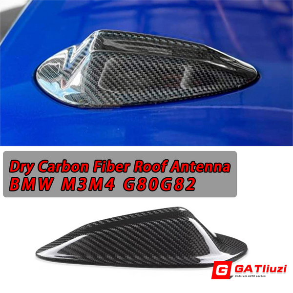 Carbon Fiber Car Roof Shark Fin Antenna Cover For BMW G80 G82 M3 M4 2021+ Trim Sticker Car Accessories Roof Antenna