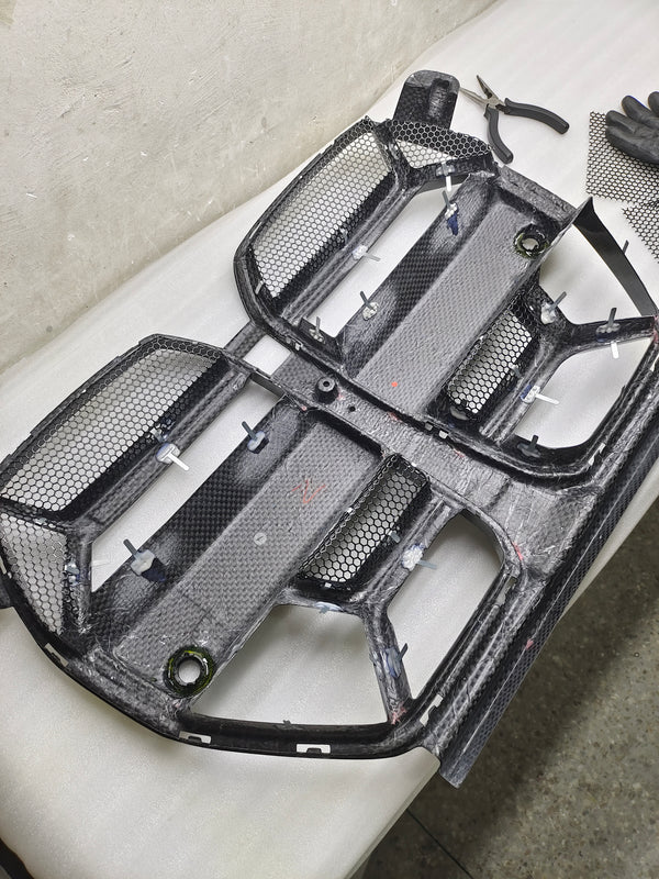 Front Grille Mesh Air Inlet Vent For BMW M3 M4 G80 G82 G83 Air Inlet Grill Mesh Sheet Anti Insect Mesh HoneyComb