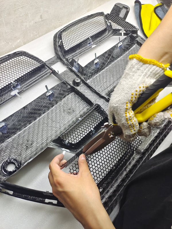 Front Grille Mesh Air Inlet Vent For BMW M3 M4 G80 G82 G83 Air Inlet Grill Mesh Sheet Anti Insect Mesh HoneyComb