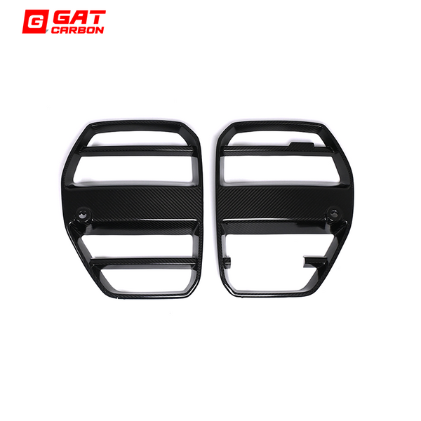 Dry Carbon Fiber Front Grille ST Style With ACC For BMW M3 M4 G80 G82 G83 2021+