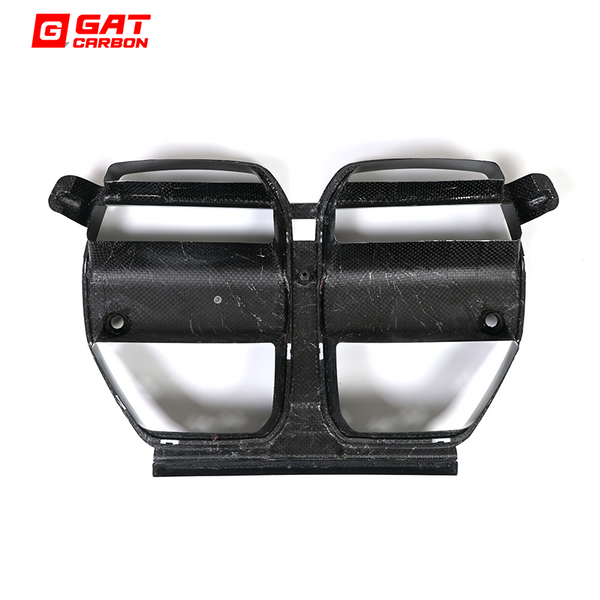 Dry Carbon Fiber Front Grille One-piece V Style For BMW M3 M4 G80 G82 G83 2021+
