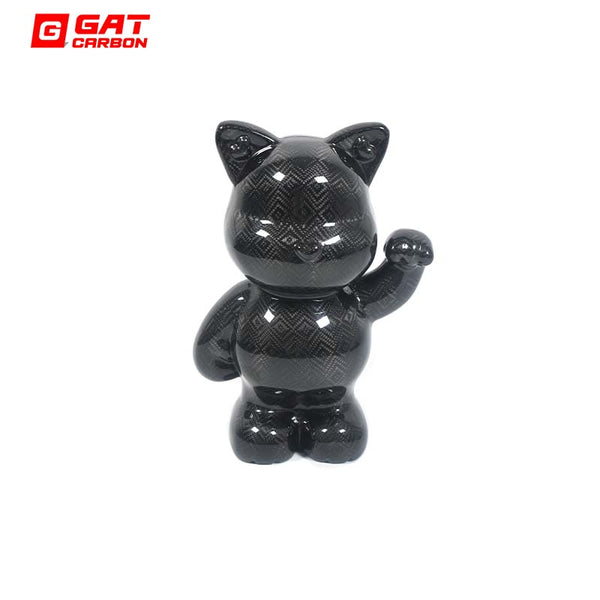 Dry Carbon Lucky Cat Carbon Fiber Decoration