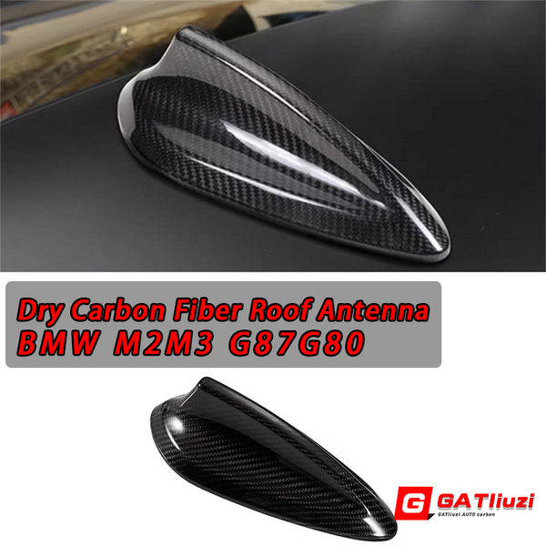 Carbon Fiber Car Roof Shark Fin Antenna Cover For BMW G80 G82 M3 M4 2021+ Trim Sticker Car Accessories Roof Antenna