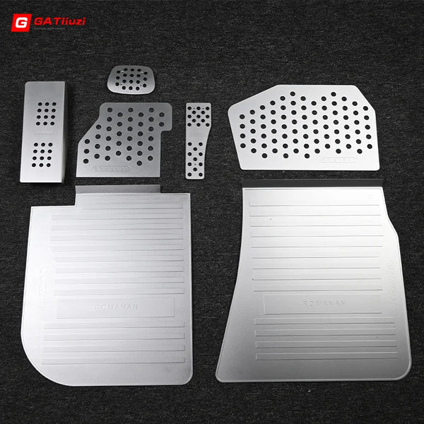 For BMW G80M3 G82M4 2021+ Magnesium Aluminum Alloy Car Need Drilling Non-slip Foot Pedals Rest Accelerator Tray Accessories