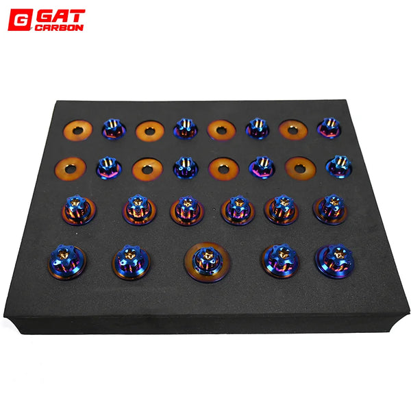 For BMW G80 M3 G82 M4 G87 M2 Engine Compartment Screws Titanium Alloy Screws 19pcs