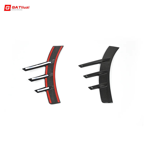 Dry Carbon Fiber Front Bumper Fender Arch Trim Set Canards for BMW M2 G87 2023+