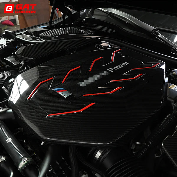 For BMW G90 M5 2023+ Carbon Fiber Engine Cover