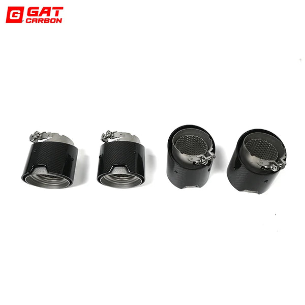 For BMW M2 M3 M4 Carbon Fiber Tailpipe G80 G81 G82 G83 G87 Exhaust Pipe Muffler Tip Nozzle Exhaust Head 4 PCS