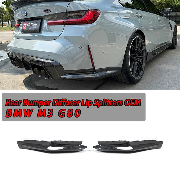For BMW G80 M3 G82 G83 M4 OEM Style Rear Splitter Dry Carbon Fiber