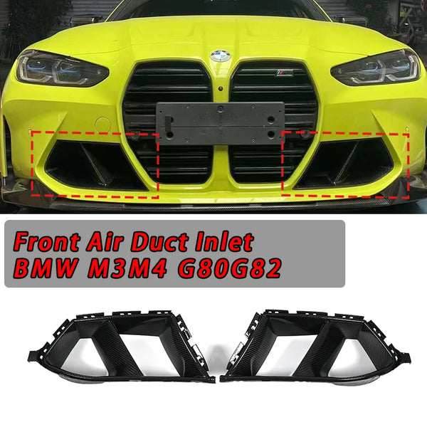 Front Bumper Vent Set For BMW G80 G82 G83 M3 M4 Dry Carbon Fiber