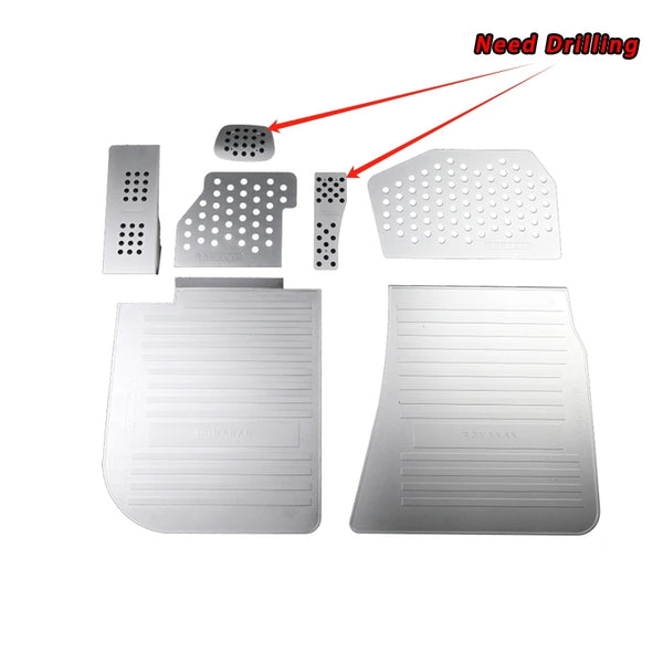 For BMW G80M3 G82M4 2021+ Magnesium Aluminum Alloy Car Need Drilling Non-slip Foot Pedals Rest Accelerator Tray Accessories