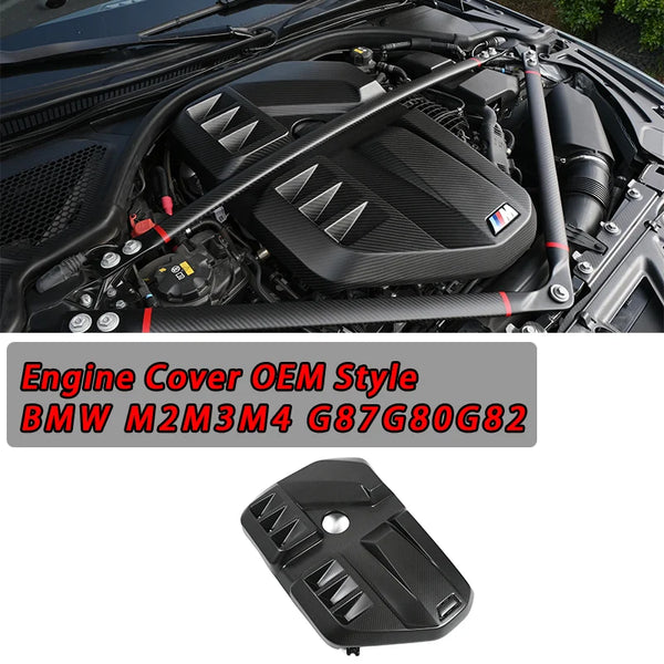 Dry Carbon Fiber Engine Cover For BMW G87 M2 G80 M3 G82 G83 M4 2021-2025