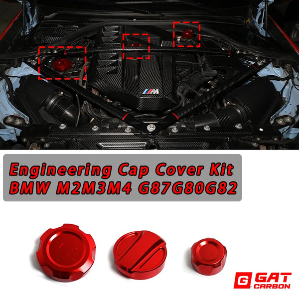 Engineering G8X M2M3M4 Cap Cover Kit Oil Cap Cover Coolant Cap Cover Heat Exchange Cap Cover