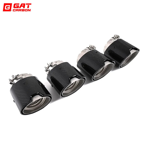 For BMW M2 M3 M4 Carbon Fiber Tailpipe G80 G81 G82 G83 G87 Exhaust Pipe Muffler Tip Nozzle Exhaust Head 4 PCS