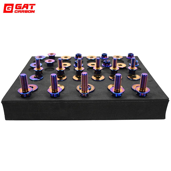 For BMW G80 M3 G82 M4 G87 M2 Engine Compartment Screws Titanium Alloy Screws 19pcs