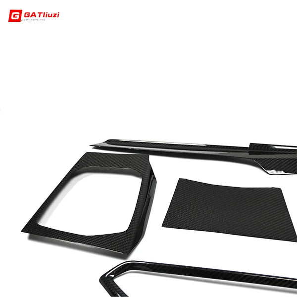 For BMW G20 G21 G80 3 4 Series M3 M4 2021+ Carbon Fiber Interior Instrument Panel Air Outlet Shift Panel