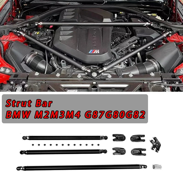 Dry Carbon Fiber Engine Strut Bar For BMW G80 M3 G82 G83 M4G87 M2