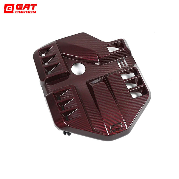 For BMW G87 M2 2023+ G82 M4 G80 M3 2021+ Red Carbon Engine Cover Trim Accessories