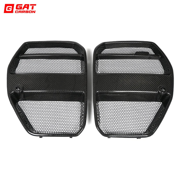 For BMW G80 G81 M3 G82 G83 M4 Real Carbon Fiber Front Grille V Style