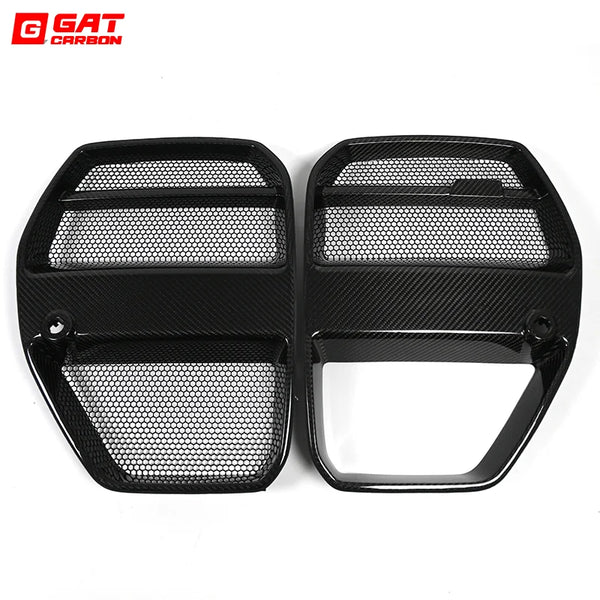 For BMW G80 G81 M3 G82 G83 M4 Real Carbon Fiber Front Grille V Style
