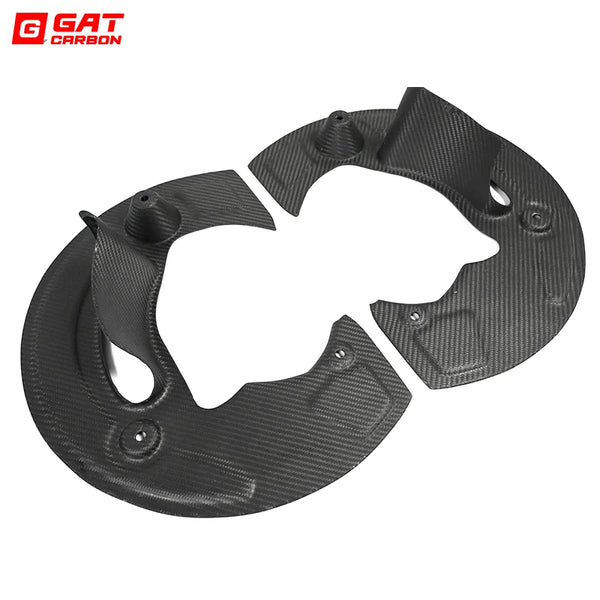 Dry Carbon Fiber Front Brake Cooling Down Air Duct Shield Plate for BMW G87 M2 G80 G81 M3 G82 M4