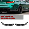 For BMW G80 M3 G82 G83 M4 Dry Carbon Fiber MP Style Rear Splitter Set