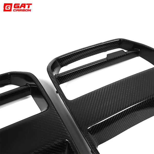 For BMW G80 G81 M3 G82 G83 M4 Real Carbon Fiber Front Grille V Style