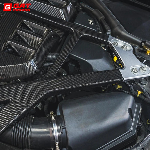 Dry Carbon Fiber Engine Strut Bar CSL Style For BMW G80 G81 G82 G83 M3 M4 G87 M2