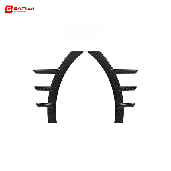 Dry Carbon Fiber Front Bumper Fender Arch Trim Set Canards for BMW M2 G87 2023+