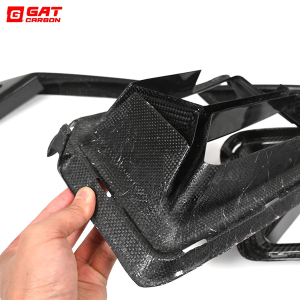 Dry Carbon Fiber Front Bumper Vent Set C-T Style For BMW M2 G87 2023+