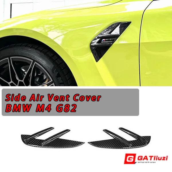 Dry Carbon Fiber Side Air Vent Cover For BMW G80 M3 G82 G83 M4 2021-2015