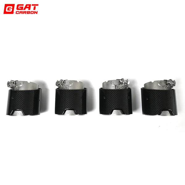 For BMW M2 M3 M4 Carbon Fiber Tailpipe G80 G81 G82 G83 G87 Exhaust Pipe Muffler Tip Nozzle Exhaust Head 4 PCS