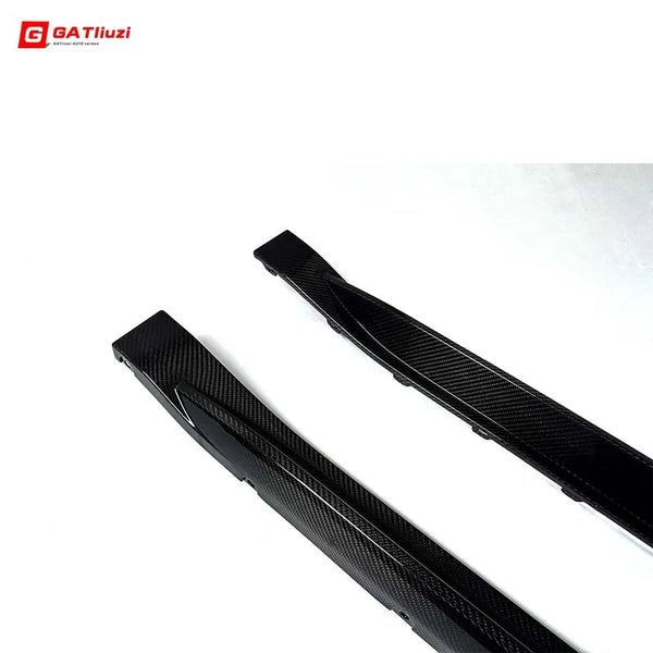 2Pcs/Set Side Skirt OEM Style For BMW M3 G80 M4 G82 2021+ Dry Carbon Fiber