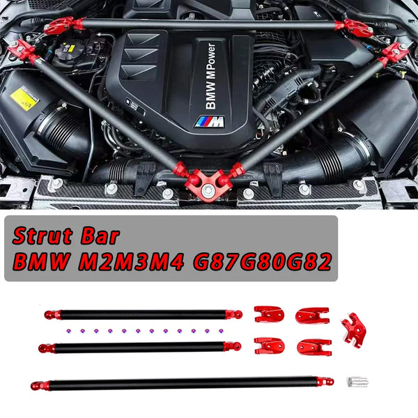 Dry Carbon Fiber Engine Strut Bar For BMW G80 M3 G82 G83 M4G87 M2