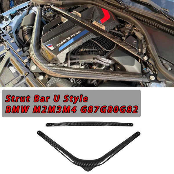 Dry Carbon Fiber Engine Strut Bar For BMW G80 G81 G82 G83 M3 M4 G87 M2