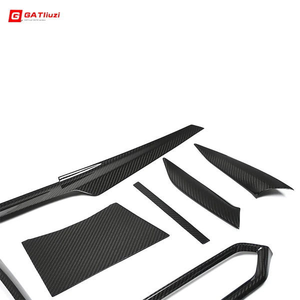 For BMW G20 G21 G80 3 4 Series M3 M4 2021+ Carbon Fiber Interior Instrument Panel Air Outlet Shift Panel