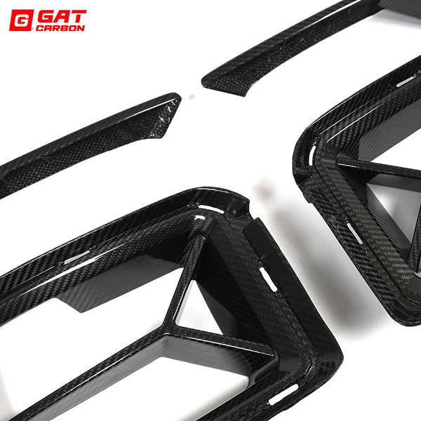 Dry Carbon Fiber Front Bumper Vent Set C-T Style For BMW M2 G87 2023+