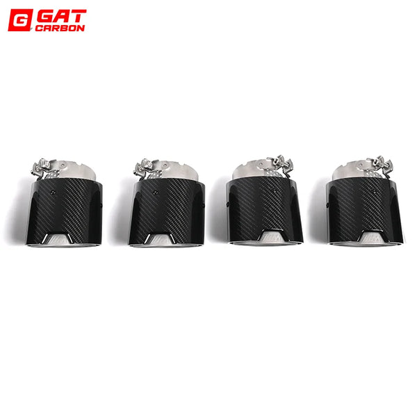 For BMW M2 M3 M4 Carbon Fiber Tailpipe G80 G81 G82 G83 G87 Exhaust Pipe Muffler Tip Nozzle Exhaust Head 4 PCS