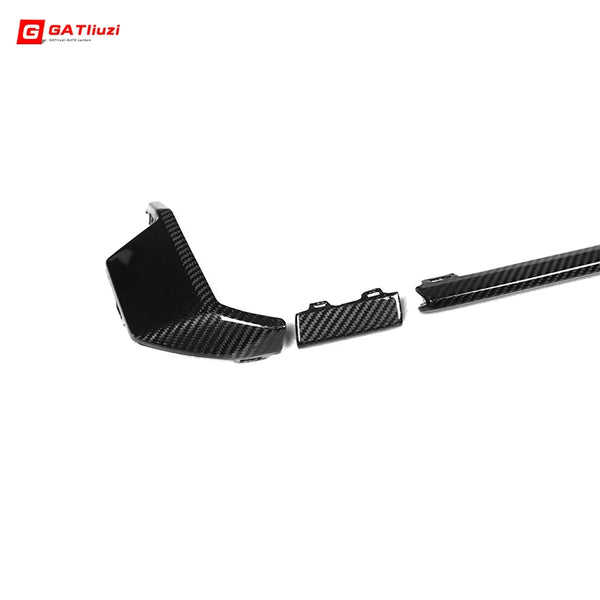 Dry Carbon Fiber Rear Diffuser Frame Upper Strip For BMW G80 M3 G82 M4 2021+ 3pcs