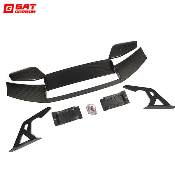 For BMW M2 M3 M4 G87 G80 G82 AT-R3 Style Rear Spoiler Dry Carbon Fiber Fixed Wing Spoiler Car Modification Decoration Spoiler