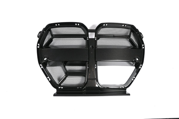 Dry Carbon Fiber Front Grille CLS Style For BMW M3 M4 G80 G82 G83 2021+