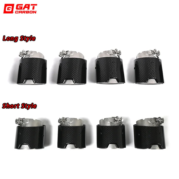 For BMW M2 M3 M4 Carbon Fiber Tailpipe G80 G81 G82 G83 G87 Exhaust Pipe Muffler Tip Nozzle Exhaust Head 4 PCS