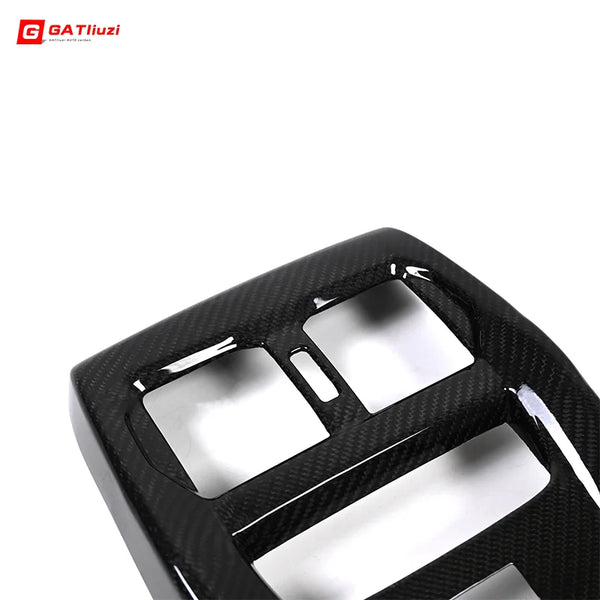 For BMW G80 G81 G82 G83 Prepreg Carbon Fiber Center Console Cover Rear Seat Air Conditioning Vent Cover