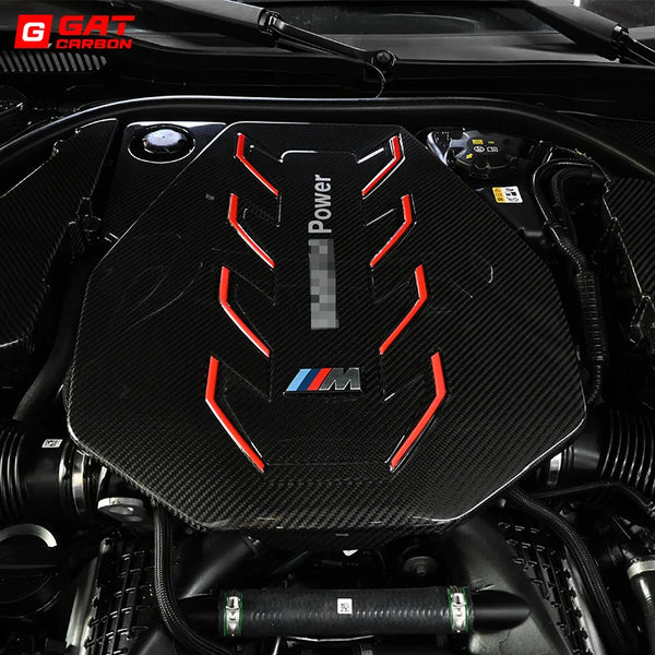 For BMW G90 M5 2023+ Carbon Fiber Engine Cover